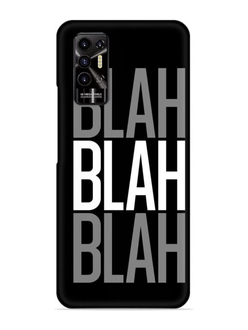 Blah Blah Blah Wallpaper Snap Case for Tecno Pova 2 Zapvi