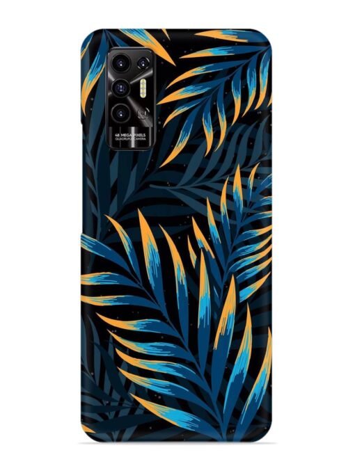 Abstract Leaf Art Snap Case for Tecno Pova 2 Zapvi