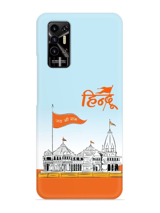 Ram Mandir Hindu Snap Case for Tecno Pova 2 Zapvi