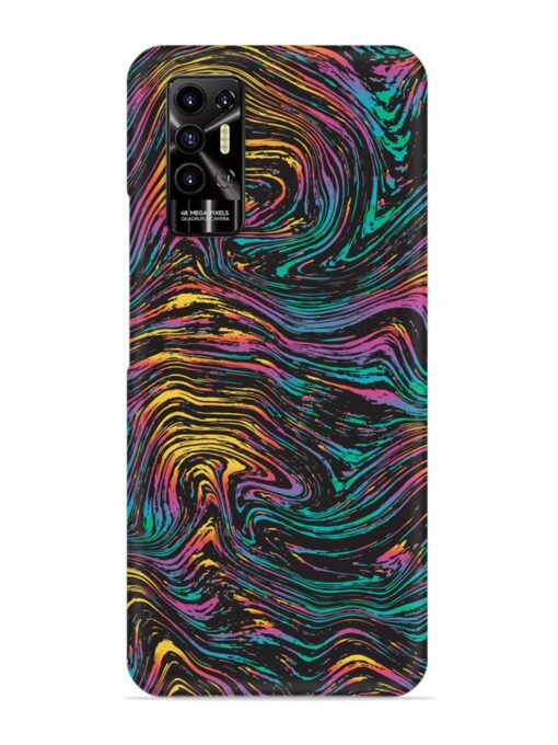 Abstract Liquid Colors Snap Case for Tecno Pova 2 Zapvi