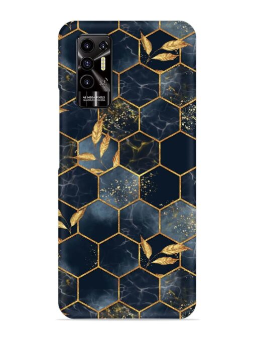 Marble Hexagon Seamless Snap Case for Tecno Pova 2 Zapvi