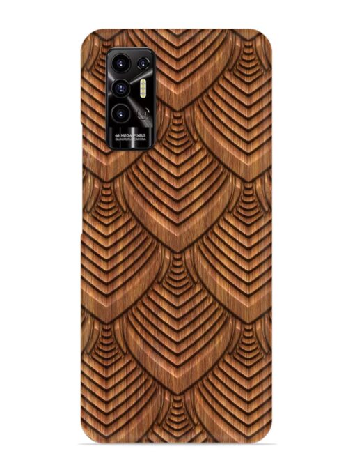 Carved Pattern On Snap Case for Tecno Pova 2 Zapvi