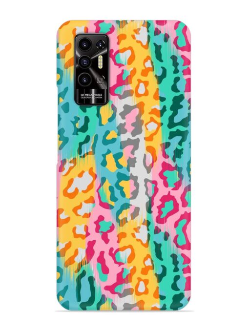 Seamless Vector Colorful Snap Case for Tecno Pova 2 Zapvi