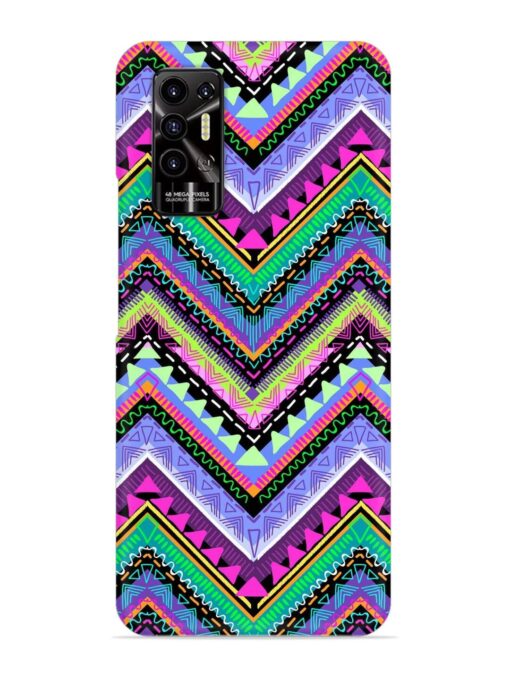 Tribal Aztec Print Snap Case for Tecno Pova 2