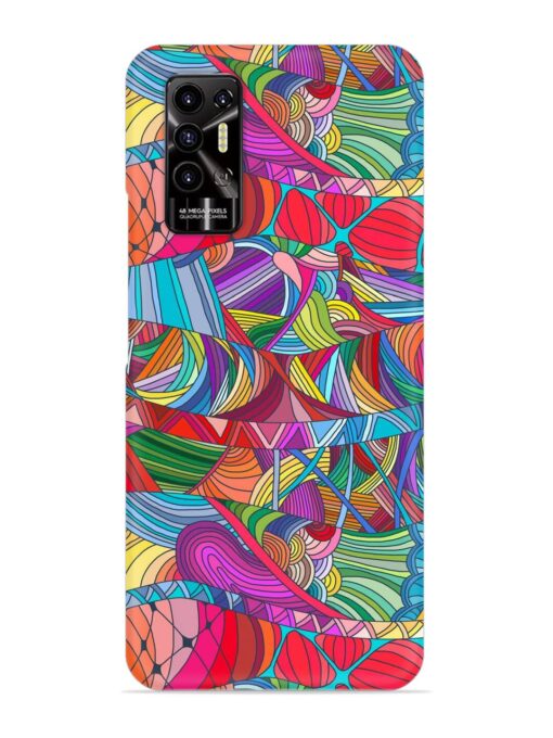 Seamless Patterns Hand Drawn Snap Case for Tecno Pova 2