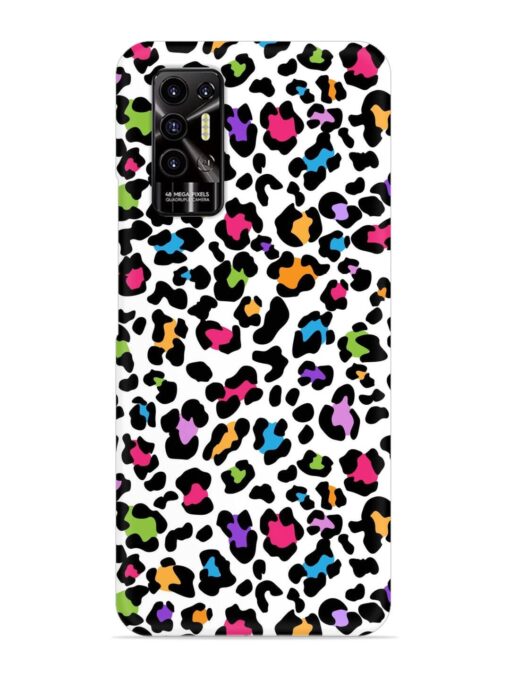 Seamless Leopard Pattern Snap Case for Tecno Pova 2 Zapvi