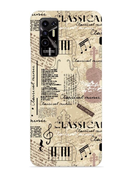 Classical Music Lpattern Snap Case for Tecno Pova 2