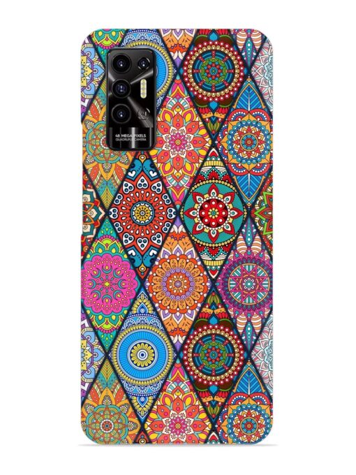 Seamless Tile Pattern Snap Case for Tecno Pova 2 Zapvi