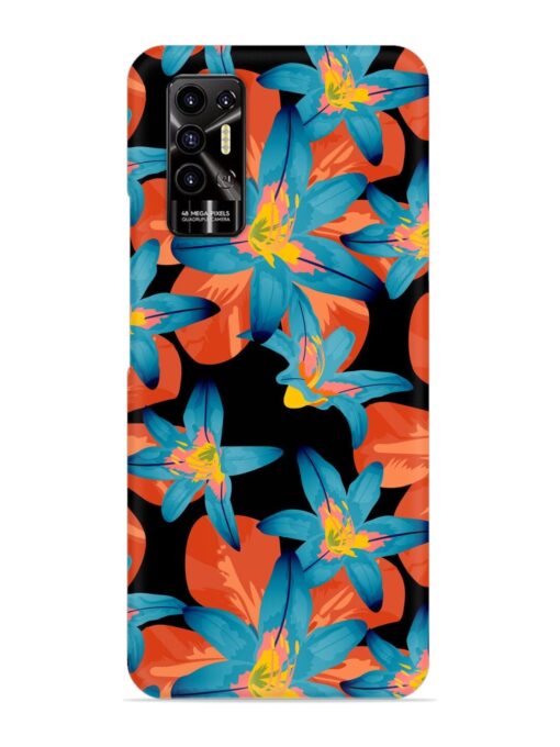 Philippine Flowers Seamless Snap Case for Tecno Pova 2 Zapvi