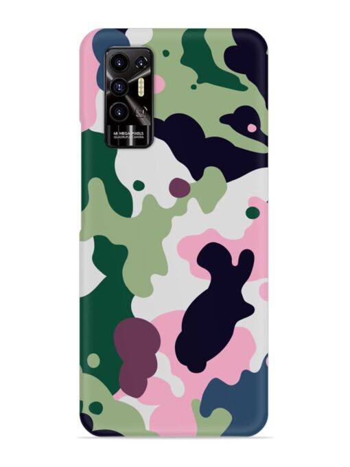 Seamless Funky Camouflage Snap Case for Tecno Pova 2 Zapvi