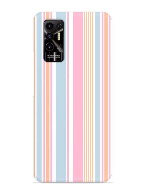 Stripe Seamless Pattern Snap Case for Tecno Pova 2