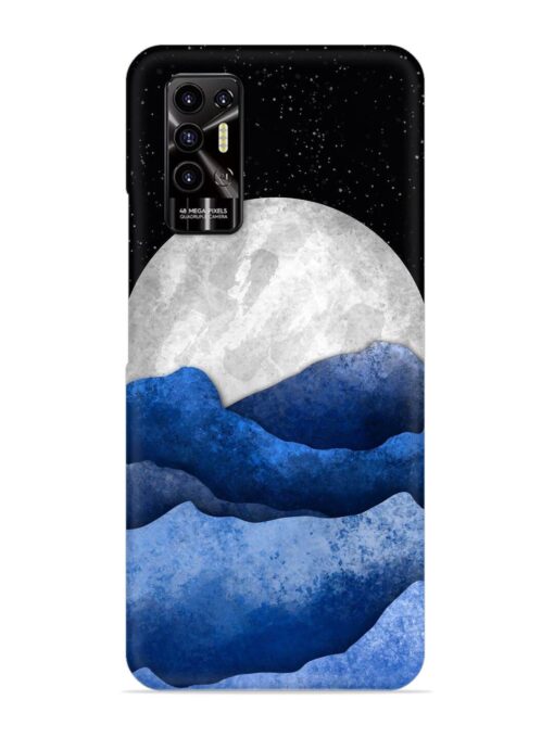 Full Moon Mountain Vector Snap Case for Tecno Pova 2