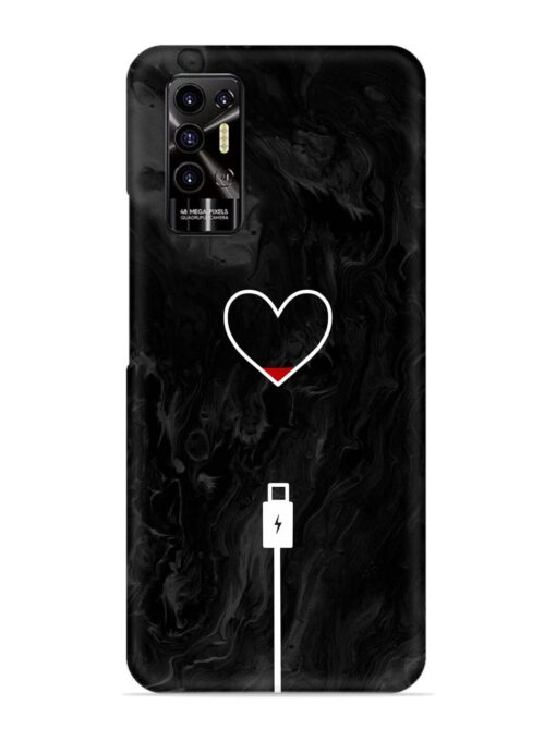 Heart Charging Vector Snap Case for Tecno Pova 2 Zapvi