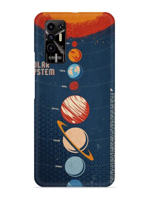 Solar System Vector Snap Case for Tecno Pova 2 Zapvi