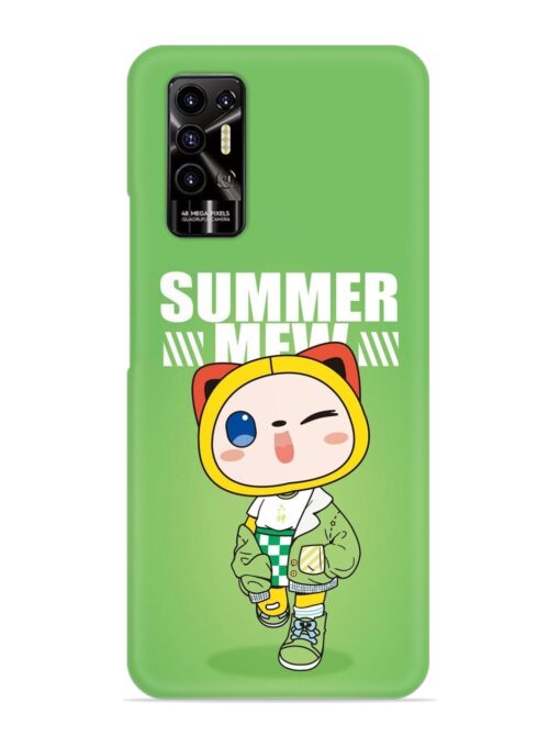 Summer Mew Snap Case for Tecno Pova 2 Zapvi