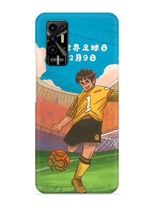 Soccer Kick Snap Case for Tecno Pova 2 Zapvi