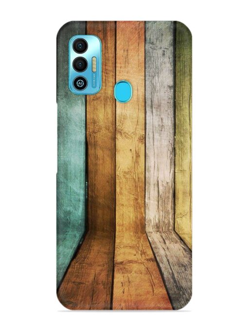 Wooden Realistic Art Snap Case for Tecno Spark 7T Zapvi