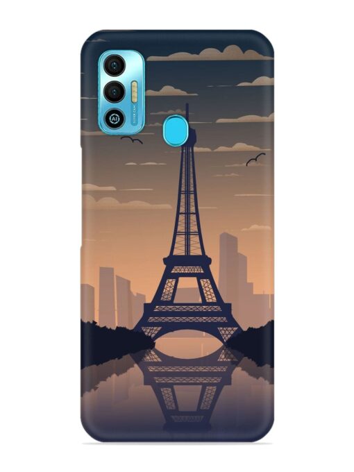 France Paris Eiffel Tower Gradient Snap Case for Tecno Spark 7T