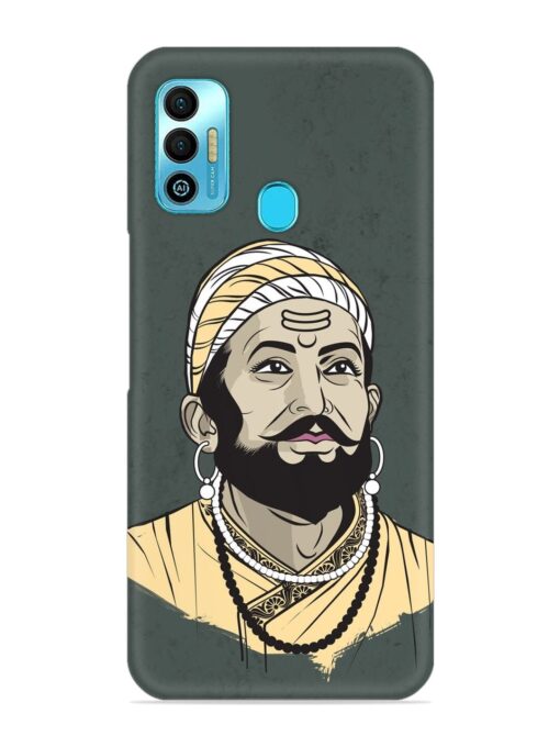 Shivaji Maharaj Vector Art Snap Case for Tecno Spark 7T