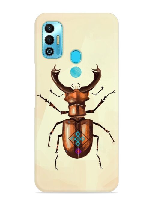 Stag Beetle Vector Snap Case for Tecno Spark 7T