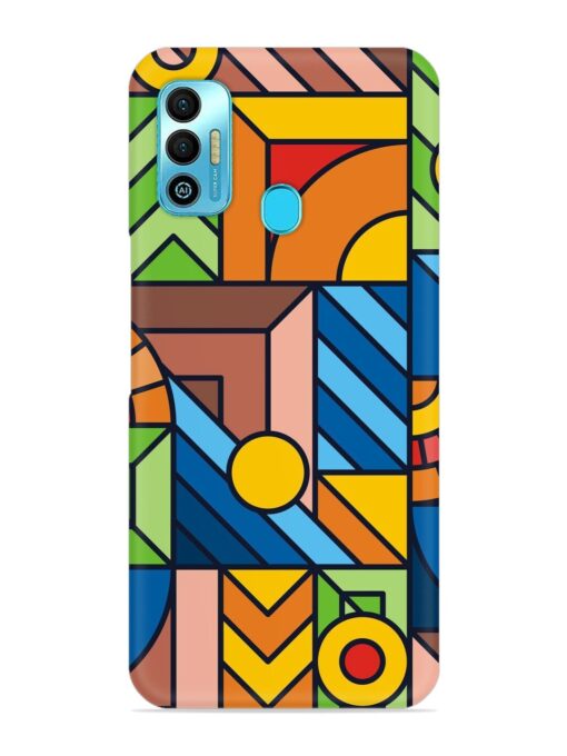 Colorful Geometric Snap Case for Tecno Spark 7T