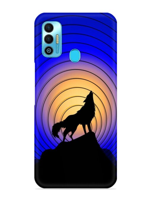 Fox Roaring Design Snap Case for Tecno Spark 7T