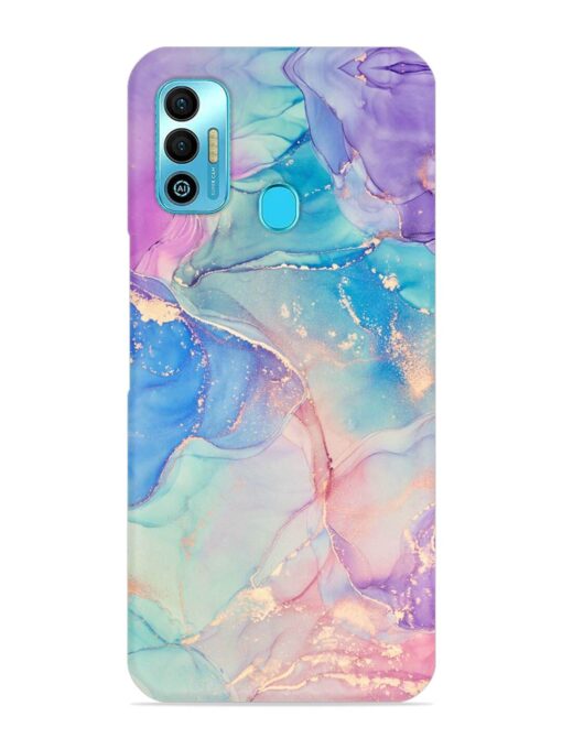 Alcohol Ink Colors Snap Case for Tecno Spark 7T Zapvi