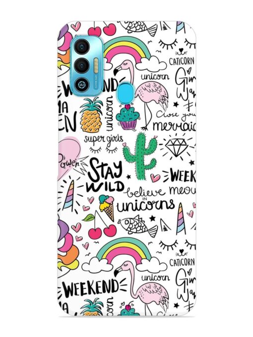 Unicorn Ice Cream Snap Case for Tecno Spark 7T