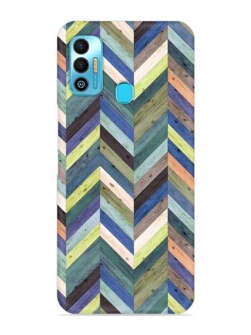 Chevron Random Color Snap Case for Tecno Spark 7T