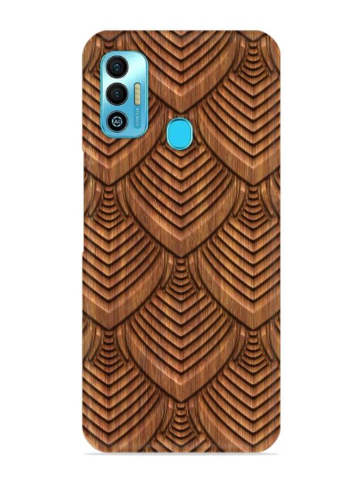 Carved Pattern On Snap Case for Tecno Spark 7T Zapvi