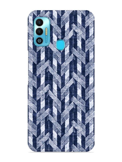 Abstract Herringbone Motif Snap Case for Tecno Spark 7T Zapvi