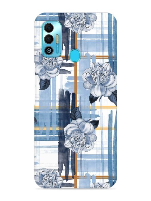 Watercolor Pattern Rose Snap Case for Tecno Spark 7T