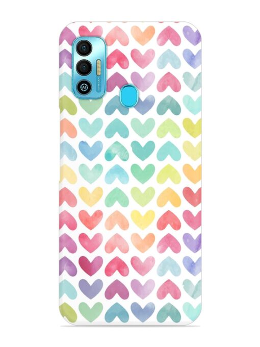 Seamless Colorful Watercolor Snap Case for Tecno Spark 7T