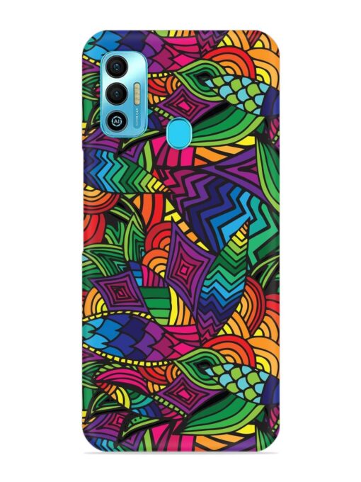 Abstract Multicolor Seamless Snap Case for Tecno Spark 7T Zapvi