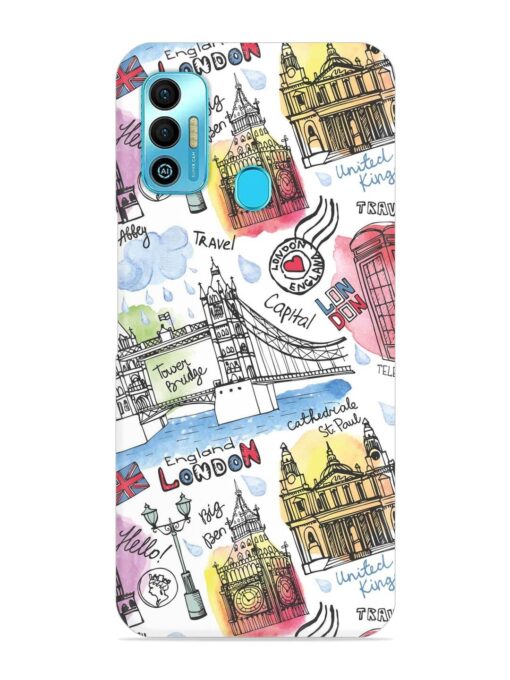 Vector London Landmark Snap Case for Tecno Spark 7T