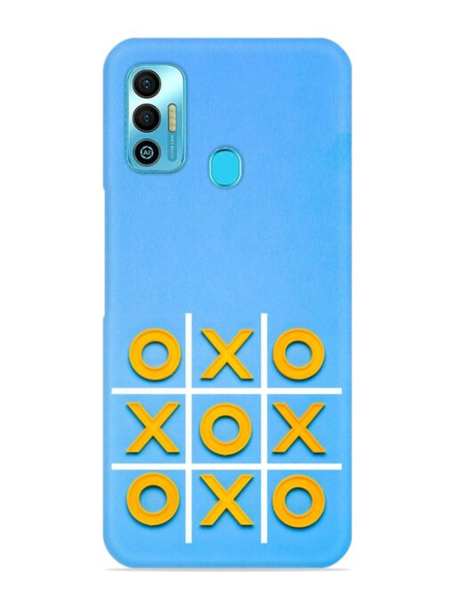 Yellow Plastic Crosses Snap Case for Tecno Spark 7T