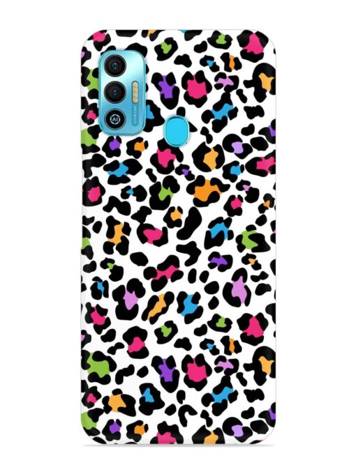 Seamless Leopard Pattern Snap Case for Tecno Spark 7T