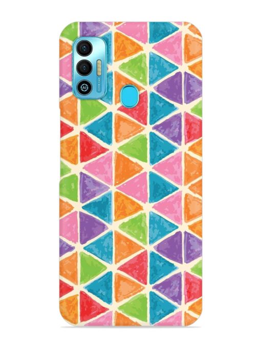 Seamless Colorful Isometric Snap Case for Tecno Spark 7T