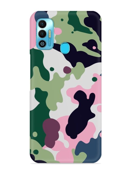 Seamless Funky Camouflage Snap Case for Tecno Spark 7T