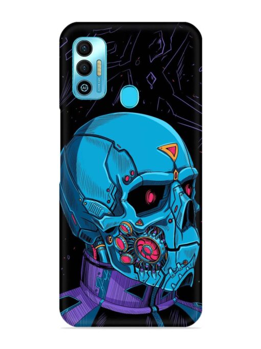 Skull Robo Vector Snap Case for Tecno Spark 7T