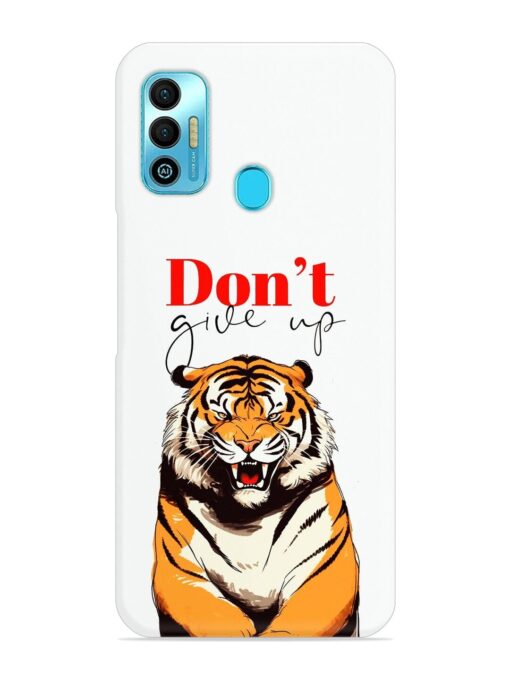 Don'T Give Up Tiger Art Snap Case for Tecno Spark 7T