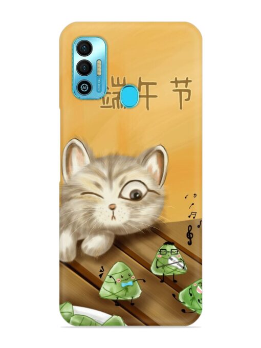 Cat Scorpion Dancing Snap Case for Tecno Spark 7T Zapvi