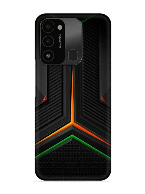 Orange Triangle Light Snap Case for Tecno Spark 8C