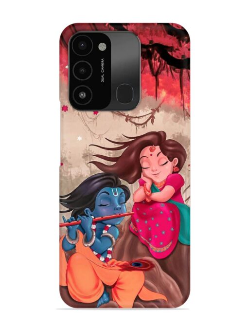 Radhe Krishna Water Art Snap Case for Tecno Spark 8C