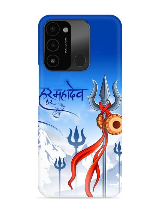 Har Har Mahadev Trishul Snap Case for Tecno Spark 8C