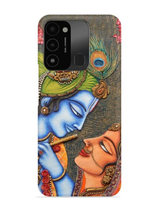 Lord Radha Krishna Flute Art Snap Case for Tecno Spark 8C