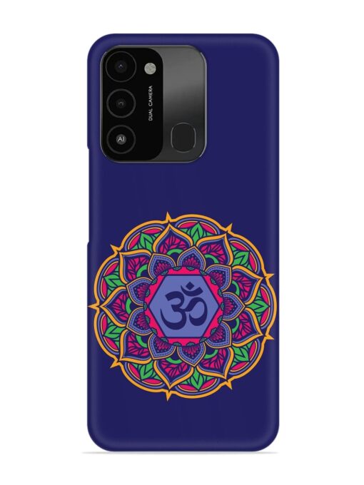 Om Mandala Art Blue Snap Case for Tecno Spark 8C Zapvi