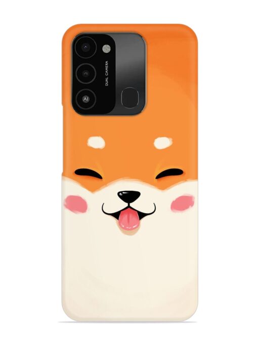 Cute Dog Face Vector Snap Case for Tecno Spark 8C Zapvi