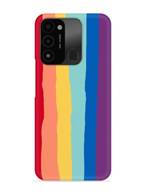 Rainbow Genuine Liquid Snap Case for Tecno Spark 8C Zapvi