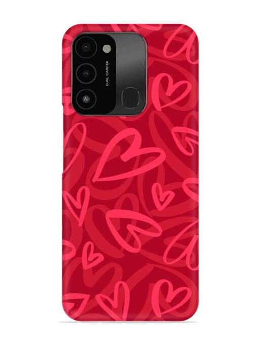 Seamless Romantic Pattern Snap Case for Tecno Spark 8C Zapvi